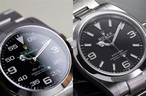 rolex explorer 39mm gmt vs airking 40mm|40mm Air.